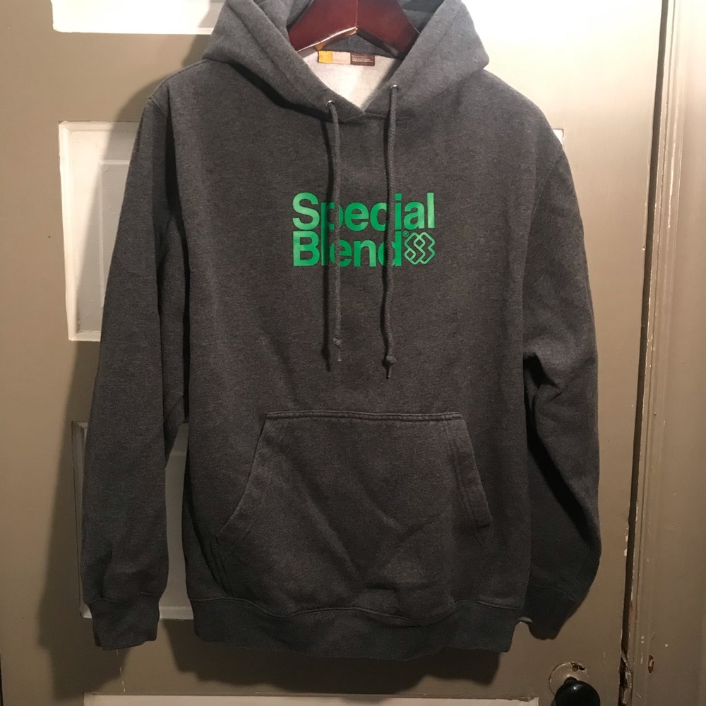 Special Blend Grey Thick Hoodie - snowboarding co